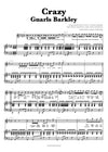 Crazy Gnarls Barkley piano note nuty chords akordy sheets notes