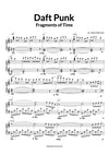 daft punk fragments of time piano notes sheet music pdf how to play on the piano funk version cover
