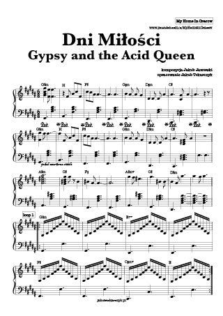 dni miłości noce cudów piosenka gypsy and the acid queen nuty piano jak zagrać pianino polska jakub jaworski kuba tokarczyk pdf