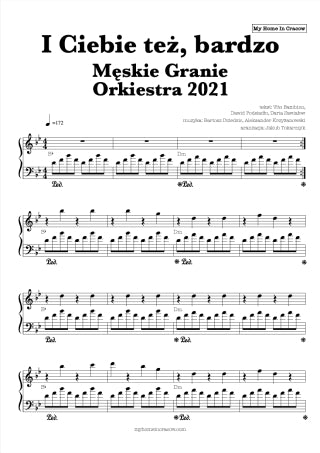 I ciebie też bardzo piano nuty męskie granie 2021 orkiestra dawid podsiadło vito bambino daria zawiałow cover pdf