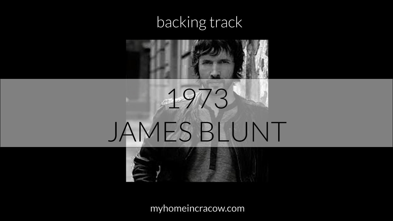 1973 backing track James Blunt KARAOKE piano PODKŁAD
