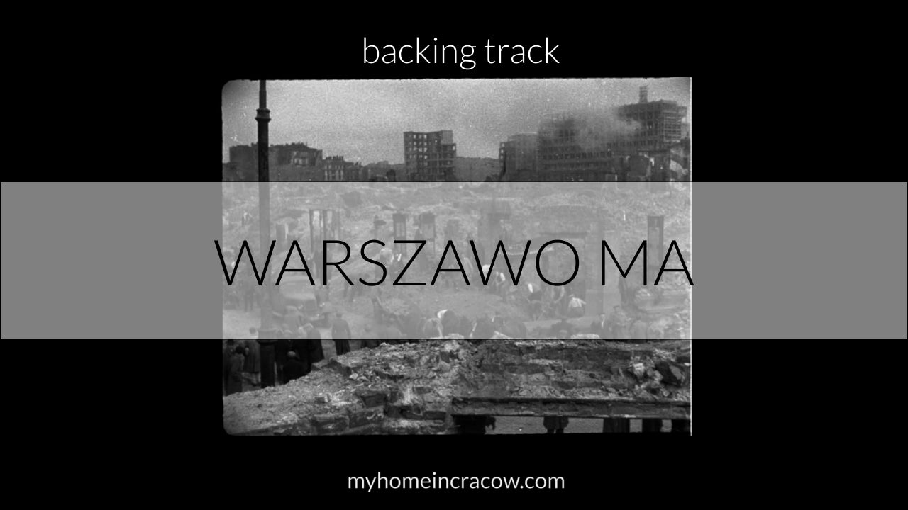 Warszawo ma podkład karaoke podklad backing track do śpiewania dla wokalistów śpiewać piano fortepianowy