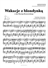 wakacje z blondynka nuty piano akordy chords pdf